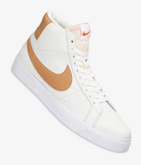 Nike SB Zoom Blazer Mid Iso Schoen (white lt cognac)