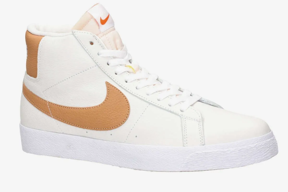 Nike SB Zoom Blazer Mid Iso Schoen (white lt cognac)